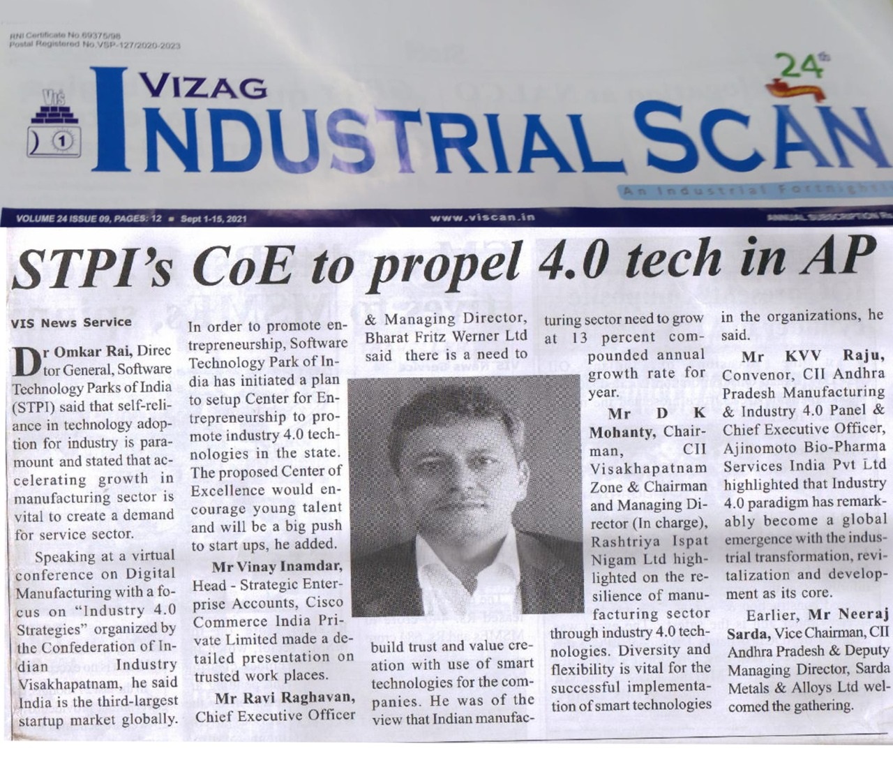 STPI's COE to propel 4.0 tech in AP
