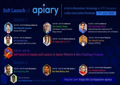Soft Launch of Apiary – A CoE in Blockchain Technology at STPI Gurugram, Haryana